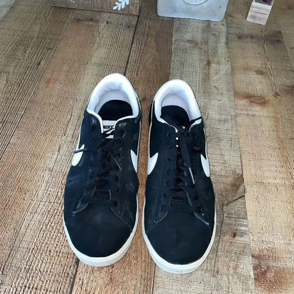 Nike Mens Classic 312495-011 Black White Running Shoes Sneakers Size 9.5